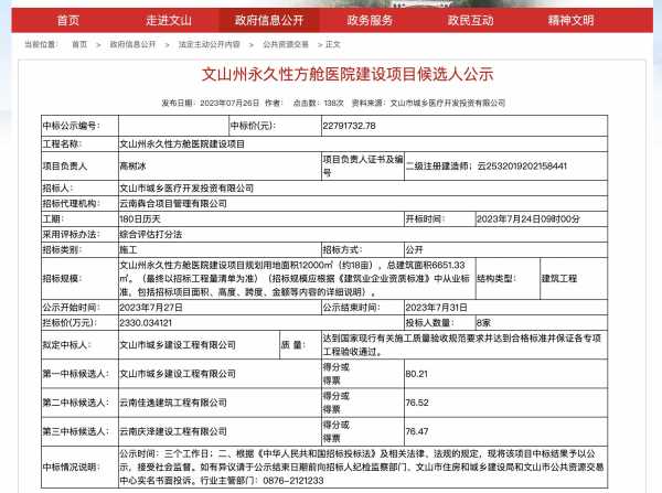 云南回应投资2000万建永久性方舱医院